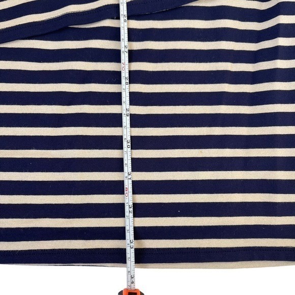 NWT Women's Loft Striped Tiered Navy Ivory Tank Dress Nautical Summer Dress XSP - Picture 5 of 7